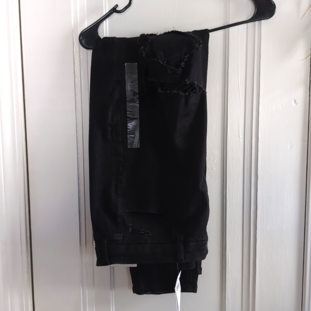 American Eagle Outfitters Black Distressed Jeans